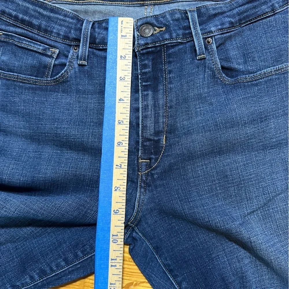Levi's Womens Jeans Mid Rise Skinny Size 14 Dark Wash Denim Pants 32X32 (j10)